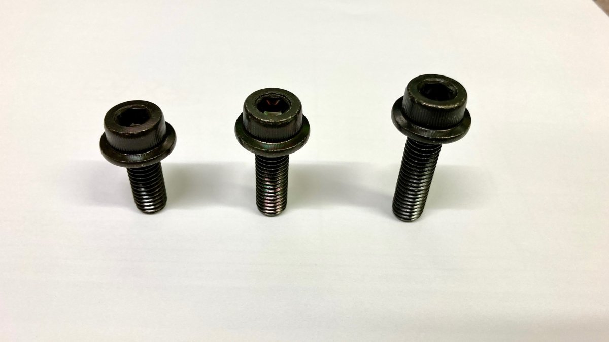 画像1: STRIKER　ステップキットリペアパーツ　フランジ付きキャップボルトM8　黒 (1)